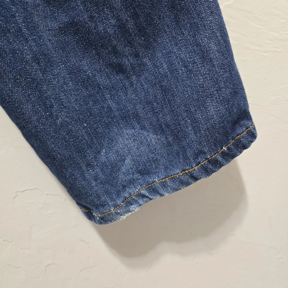 Disney Store Tinker Bell Girls Jeans Size 10/12 Embroidered Denim Pants Y2K